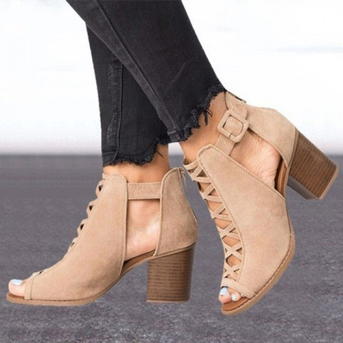 Women's High Heels Sandals, Roman Shoes in Bigger Sizes 35-43