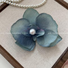 Advanced hair accessory, retro three dimensional hairgrip, high-quality style, french style, flowered