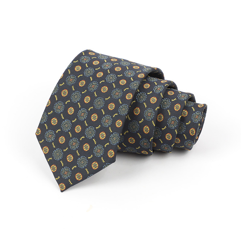 Corbata de hombre jacquard bordado 8CM poliéster seda corbata tejida hombre sentido superior l corbata logo diseño y producción