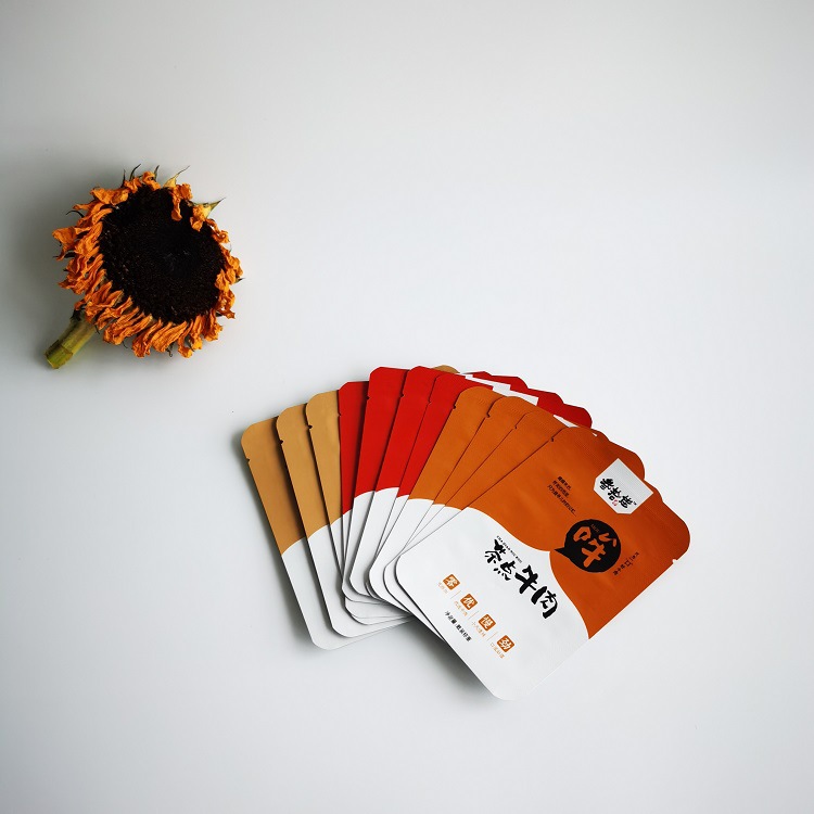 批发三边封铝箔高温蒸煮袋 真空铝箔袋子 卤牛肉熟食三边封食品袋