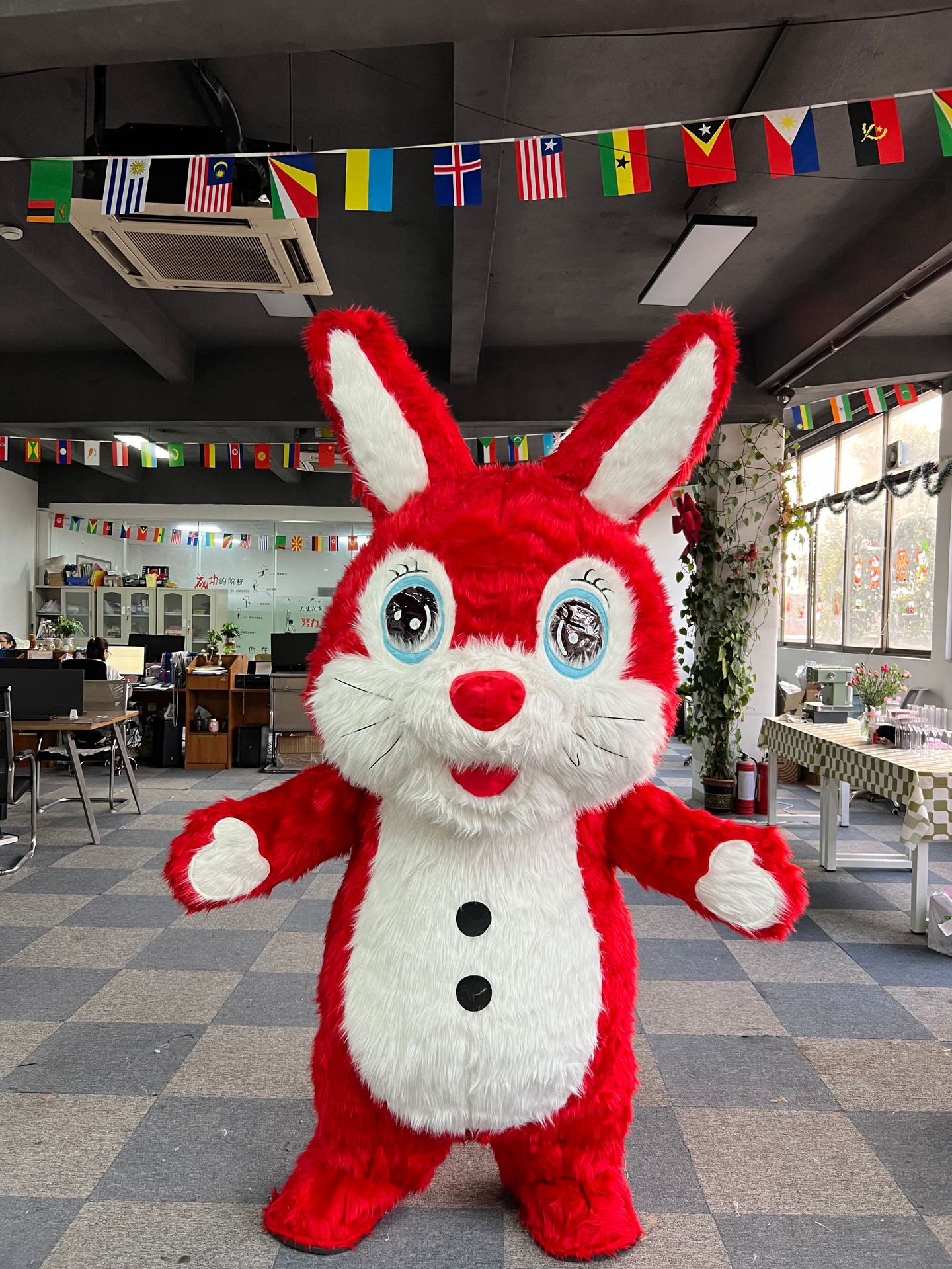 Red short ears
