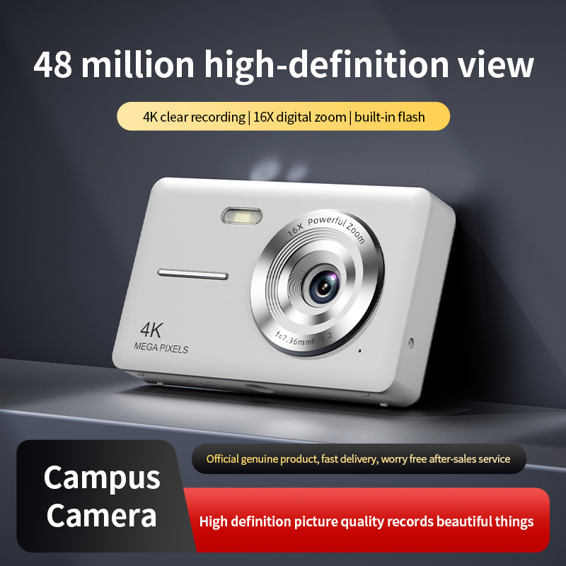 Cross-Border Ccd Digital Camera Campus Mini Student Party Photo Camera High-Definition Pixel Small Portable Recorder
