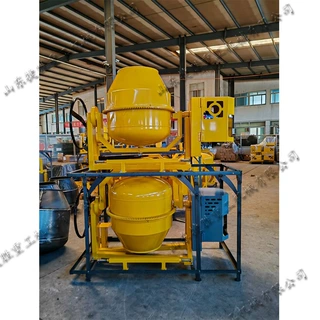 出口非洲柴油搅拌机350升四轮柴油动力拌料机砂浆混凝土搅拌桶