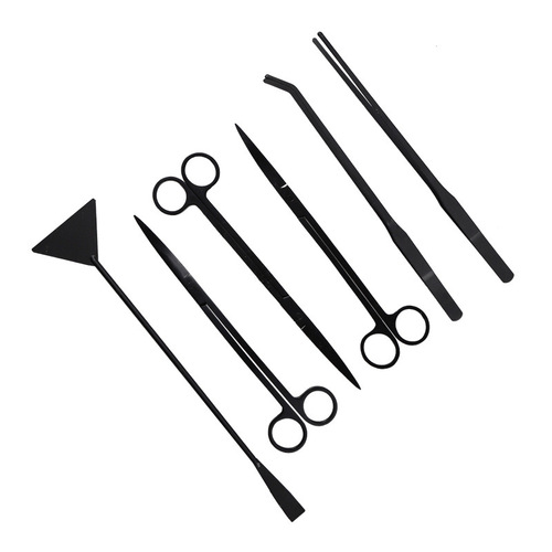 Stainless steel plant tweezers scissors tool set aquarium fish tank landscape maintenance cleaning tool factory wholesale