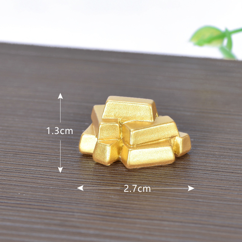 财运滚滚 微景观diy新年金色配件元宝摇钱树装饰品配件迷你小摆件|undefined