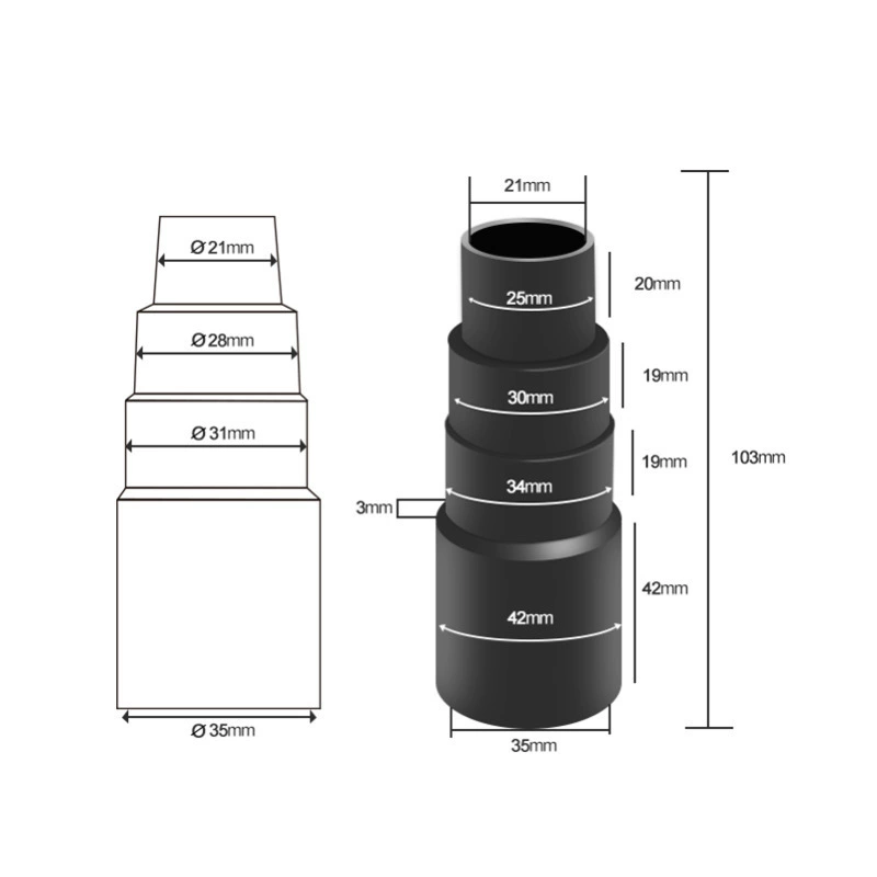 Adaptation of Jieba home vacuum cleaner accessories to the machine brush machine brush head variable diameter four layer rotor