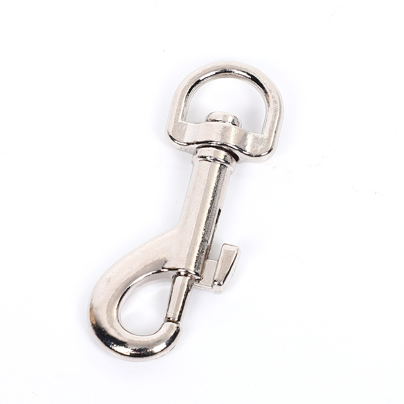 Aleación de zinc rotativa P-tail gancho bolsa cadena accesorios de hardware perros perros perros resorte gancho llave