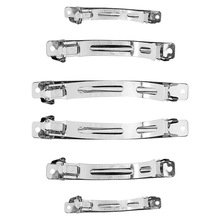 6-8-10公分2025新款简约韩版弹簧夹饰品配件两片弹簧夹钢夹自动夹