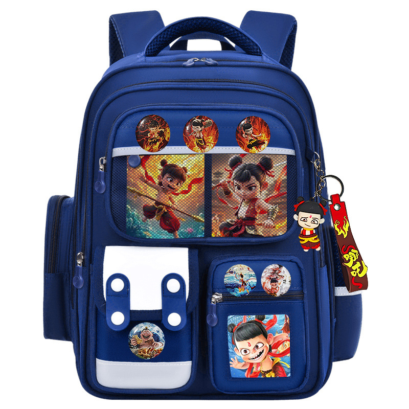 Nuevo tipo de mochila escolar para niños, niñas y niñas, grados 1,23 a 6, mochila de hombro para niños de gran capacidad