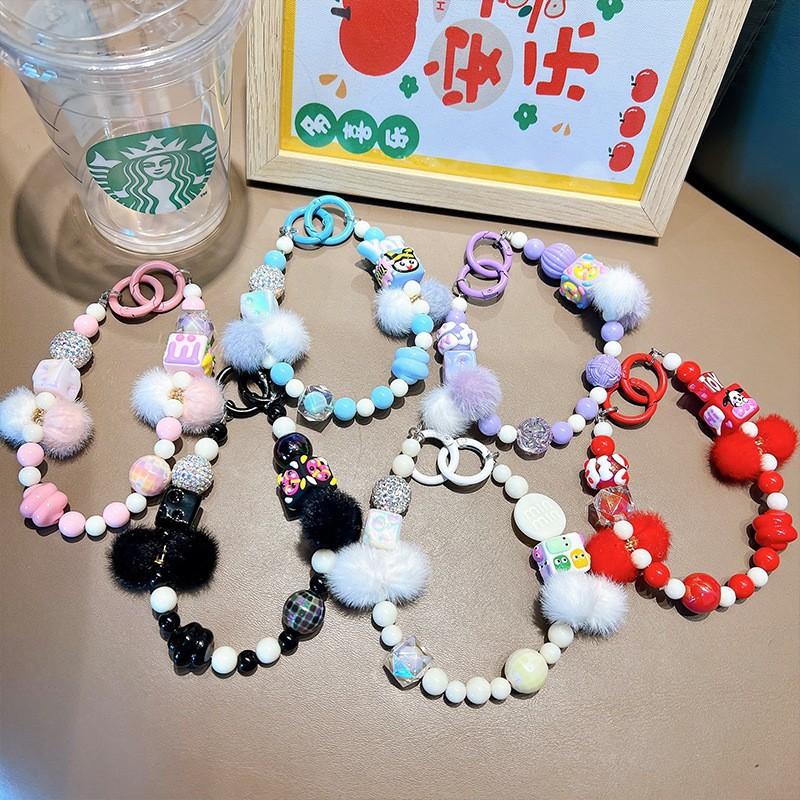 Cuentas Sanliou cadena de caja de teléfono móvil en vivo muñeca colgante para evitar la pérdida de pequeños regalos de estudiantes al por mayor