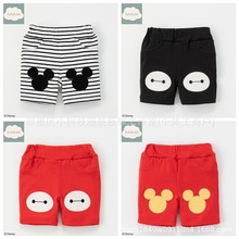 外贸日单儿童短裤5分裤弹力打底裤卡通婴童膝盖裤批发日本童装