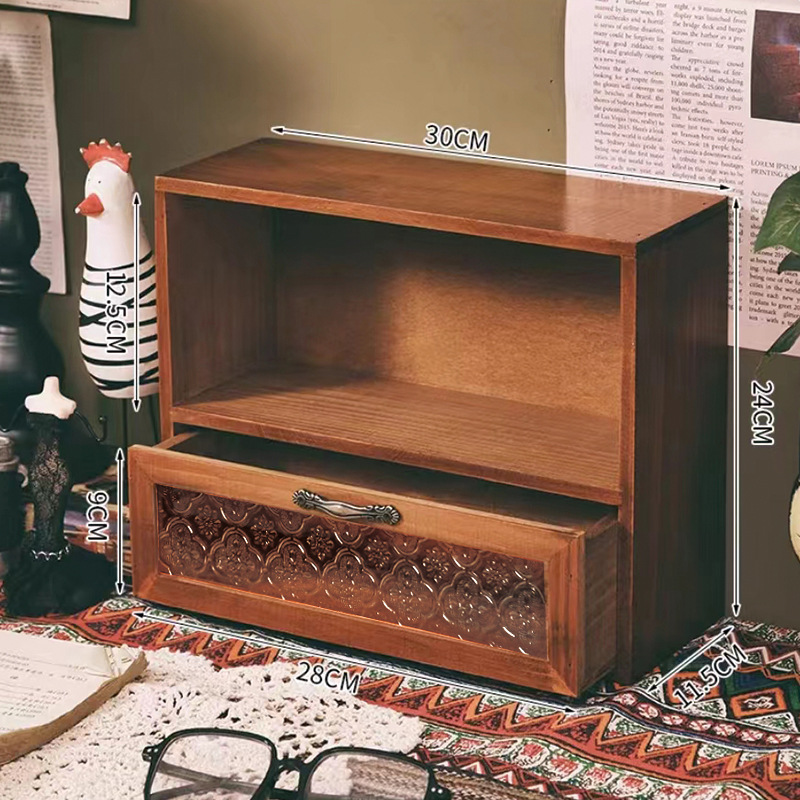 빈티지 스타일의 패턴, 한 칸씩 서랍형 디자인