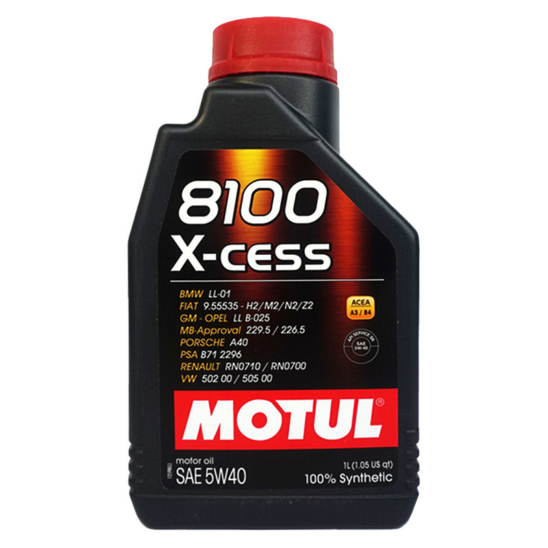摩特机油 MOTUL 8100 5W-40 1升 原装进口全合成汽车发动机润滑油