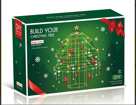 Nocturnal Beads DIY árbol de Navidad (67 bolas + 126 barras)