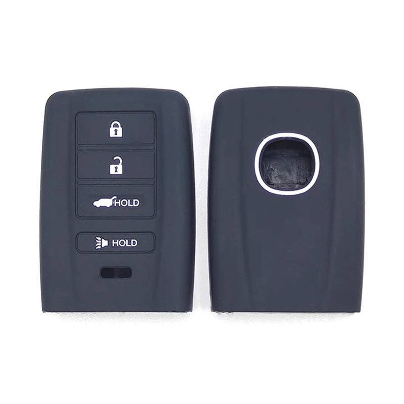 Силиконовый чехол для ключей с 4 ключами, подходящий для автомобильного ключа Honda acge TLX RLX RDX MDX CDX
