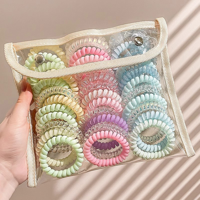 línea telefónica de alta sensibilidad anillo de cabello de niñas cordón de cabello de alta elasticidad y banda de goma duradera 2025 nuevo cabello de cabello