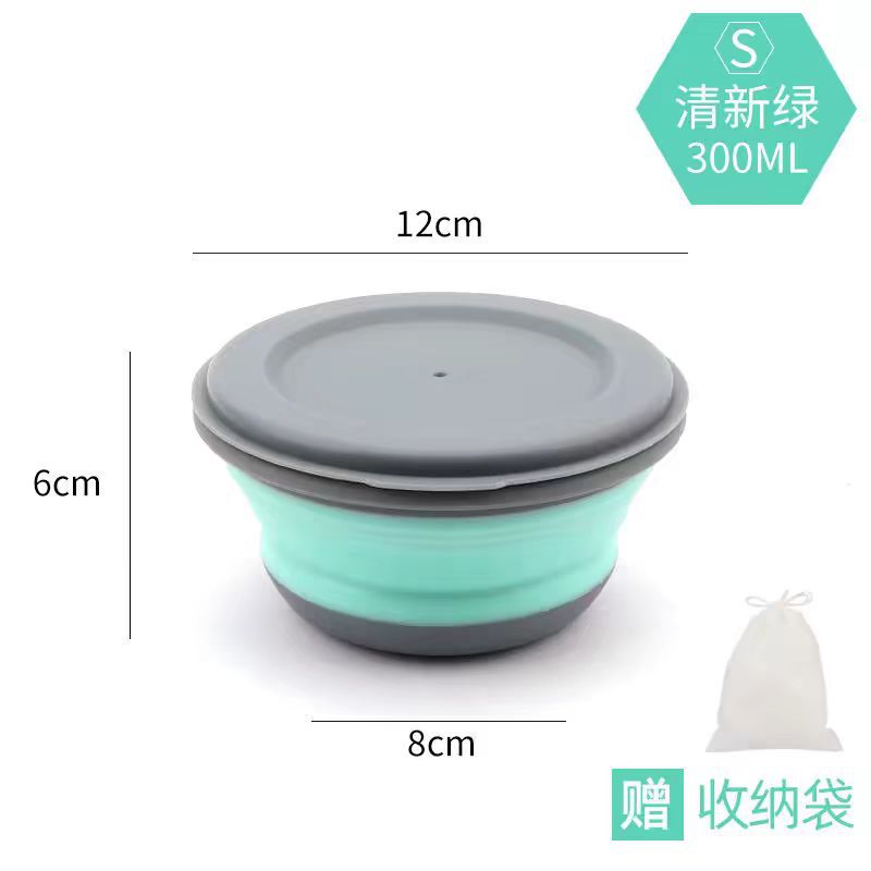Cuenco pequeño verde (con bolsa de almacenamiento)