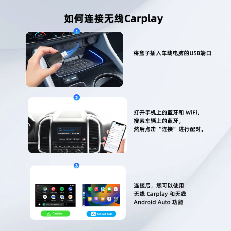 无线carplay便携式移动有线转无线智能车机互联盒子车载机投屏|undefined