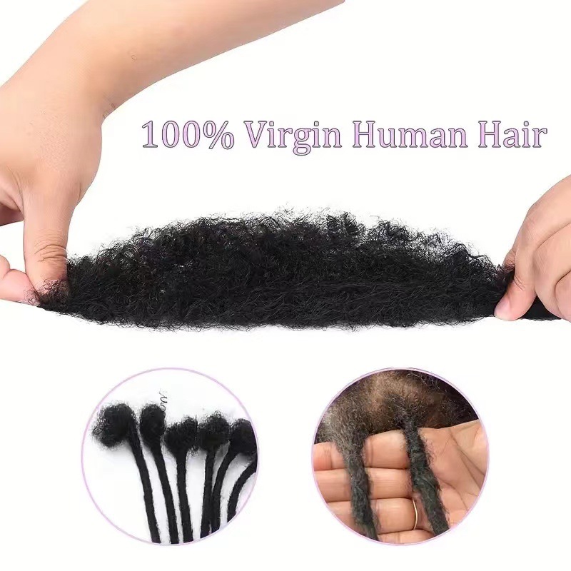 8 pulgadas cabello real fibra