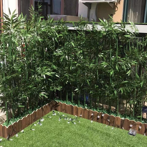 Artificial bamboo and faux bamboo plants for indoor and outdoor decoration: partition screens, entryway dividers, living room accents, hotel displays, and scenic wall installations.