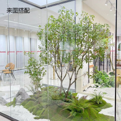 シミュレーション青楓樹緑楓樹大型インテリア偽樹客間着地造景北欧ins緑植紅楓