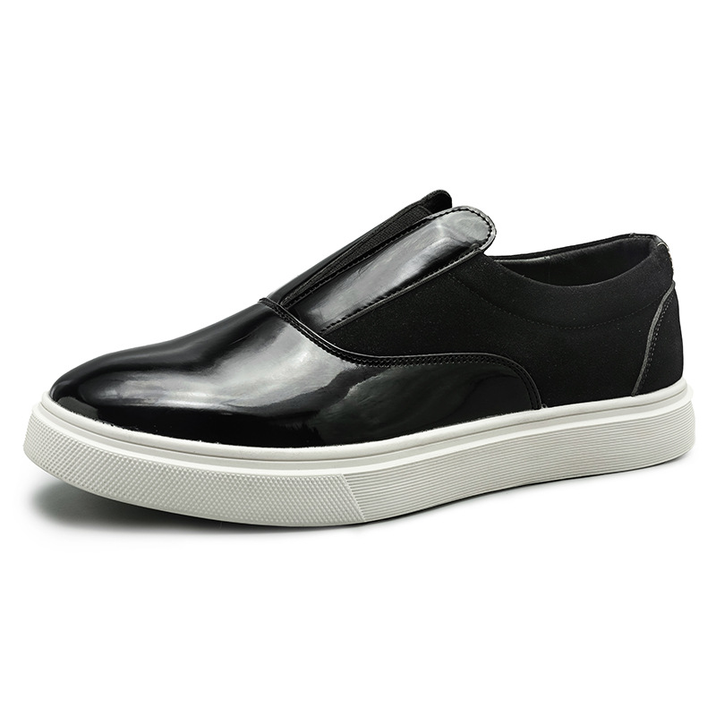 Transfronterizo nuevo más tamaño borla zapatillas hombres de moda europea y americana pasarela slip-on zapatos de cuero de los hombres de negocios personalizados zapatillas de deporte casuales