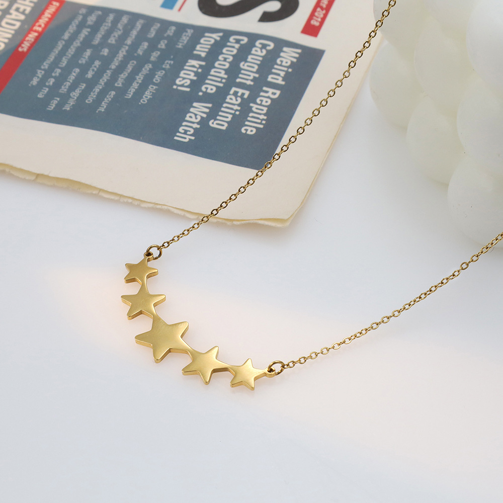 Pentagram Pendant Stainless Steel Necklace