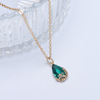 Brand sophisticated zirconium, pendant, necklace, simple and elegant design