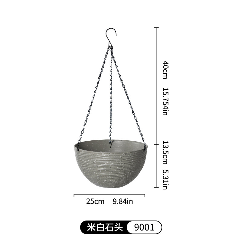 吊り下げ蘭植木鉢、吊り下げ高品質樹脂ハンギングバスケット、怠け者吸水壁掛けポトスアイビー吊り下げボール、厚みのある|undefined