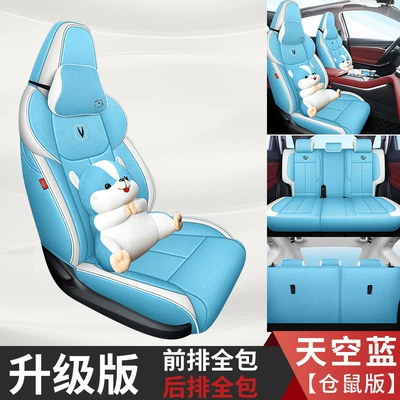 Modelə uyğun (Original) oturacaq örtükləri | cushion linen - hamster-version-sky-blue-back-all-inclusive-special-car