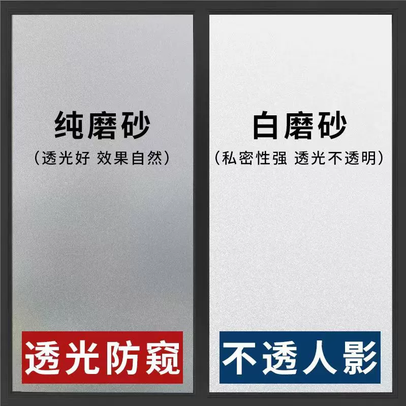 Наклейка на оконное стекло матовая прозрачная непрозрачная унитаз ванная комната антипип-свет непрозрачная самоклеящаяся пленка