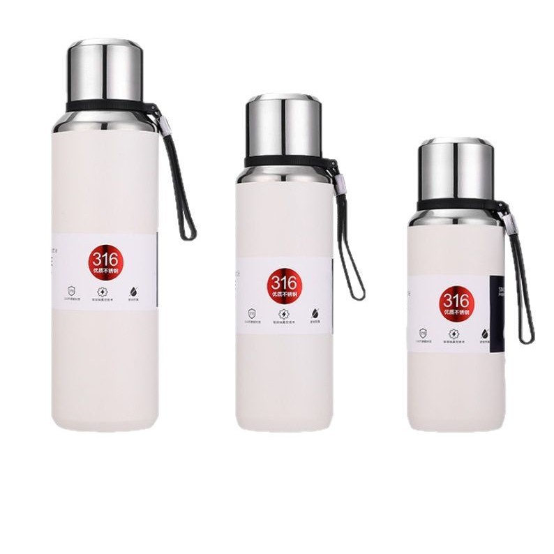 316l taza de acero inoxidable de alta capacidad todo acero hervidor de aislamiento portátil al aire libre de alta calidad soporte de regalo de grabación láser