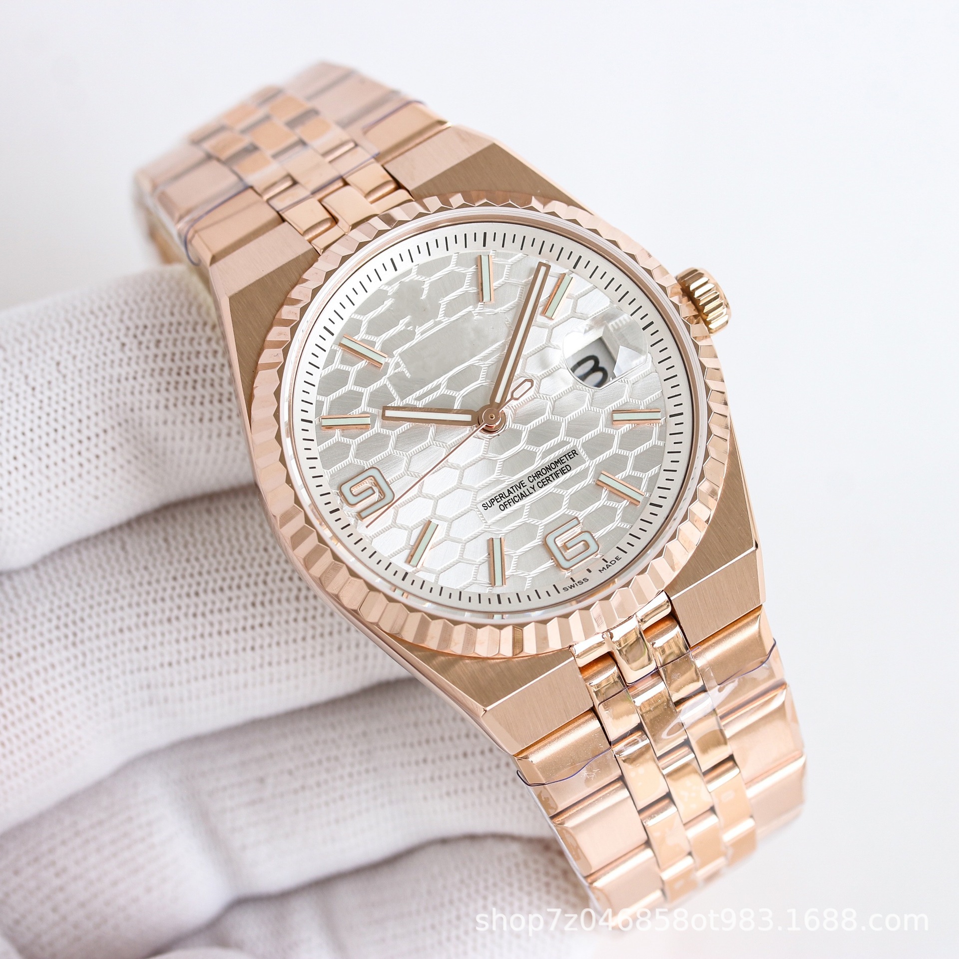 Transfronterizos laojia hombre nuevo tipo de caja de acero de seis tipos 7315 panal log reloj mecánico automático fábrica al por mayor