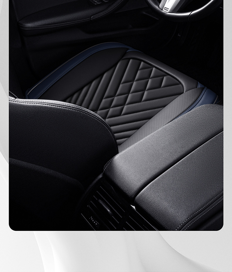 2025 New Amazon Full Leather Three-Piece Car Cushion Leather Cushion Backless Car Cushion Wholesale