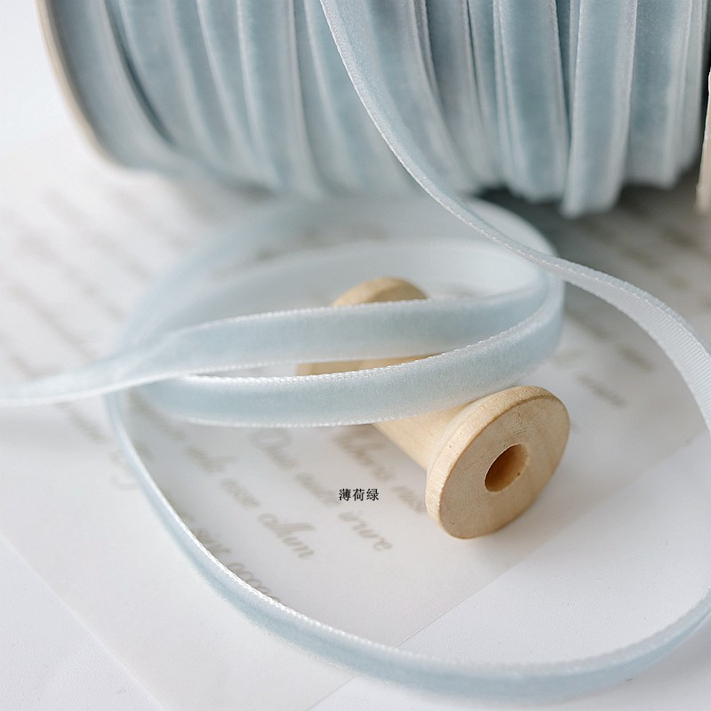 1cm/0,6 cm cinta de terciopelo de color cinta de cisne cinta de bricolaje material hecho a mano cinta cinta cinta decorativa