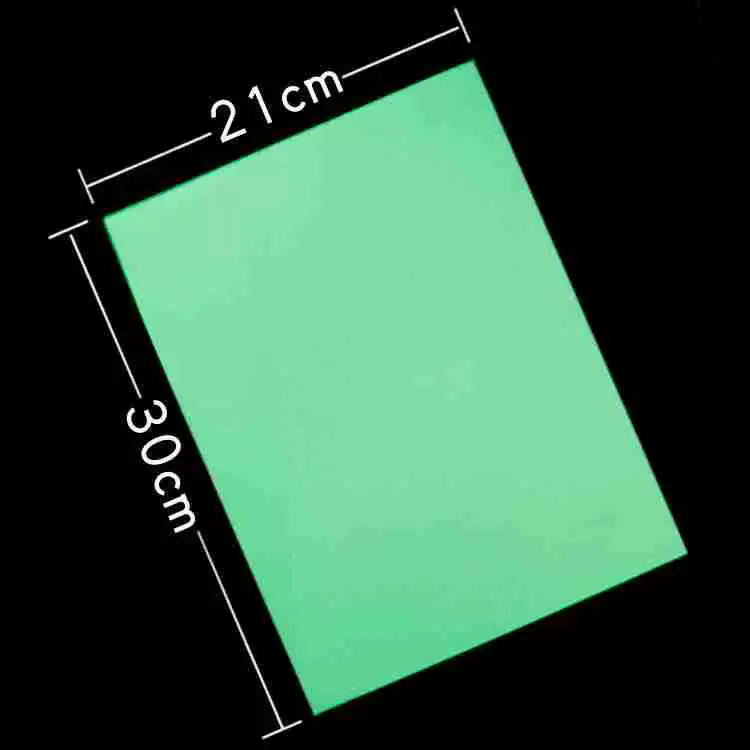 Светящаяся пленка А4 с клейкой подложкой, самоклеящаяся светящаяся шрифт на заказ, светящаяся пленка А3, ПВХ, материал для домашних животных, светящиеся надписи