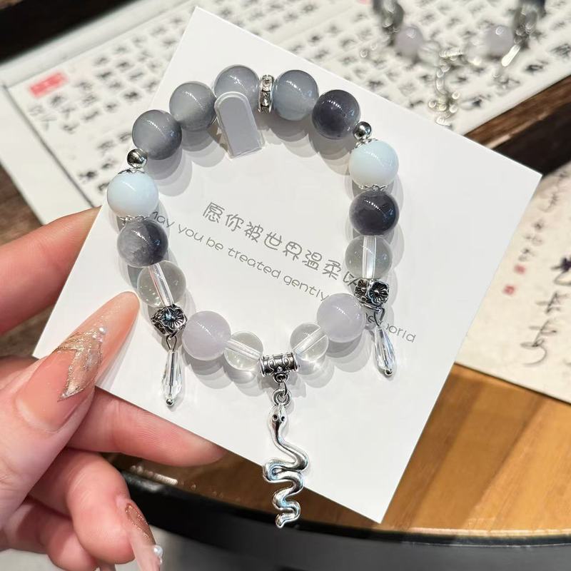 国风龙瑞呈祥手串新中式福牌国潮龙珠生肖情侣款手链礼物本命年|undefined