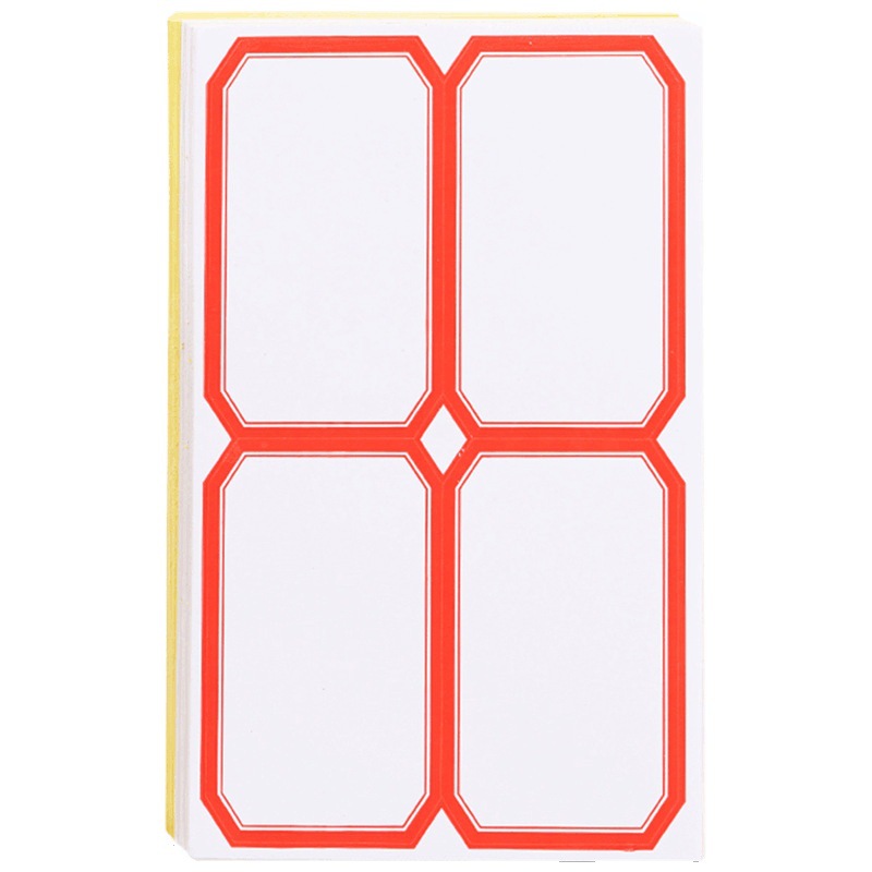 Pegatinas autoadhesivas Etiqueta grande Papel para boca grande Suministros de oficina Pegar marcas en blanco Juego de papel para notas al por mayor