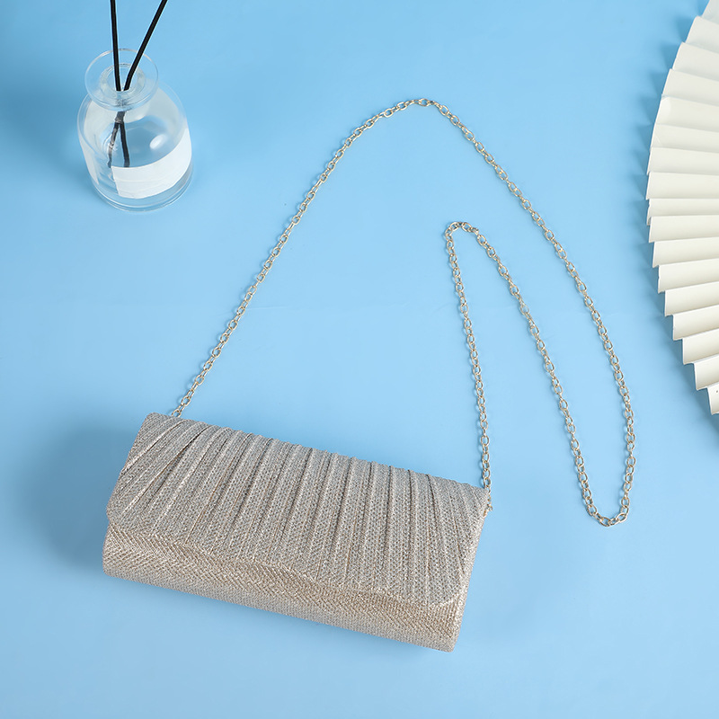 208g Weight Polyester Lining Material Lock clasp Closure Type Top Handle Strap Type Polyester Solid Color Square Evening Bags