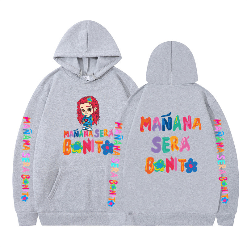 Cross-border otoño e invierno nuevo estilo Amazon moda europea y americana Karol G alfabeto sudadera con capucha suéter casual para parejas