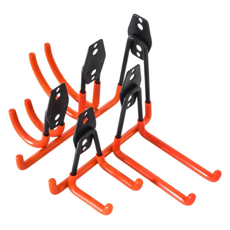 Gancho de garaje, pared de almacenamiento de jardín, canasta colgante pesada, borde de mesa de metal de hierro, gancho doble redondo, gancho adhesivo