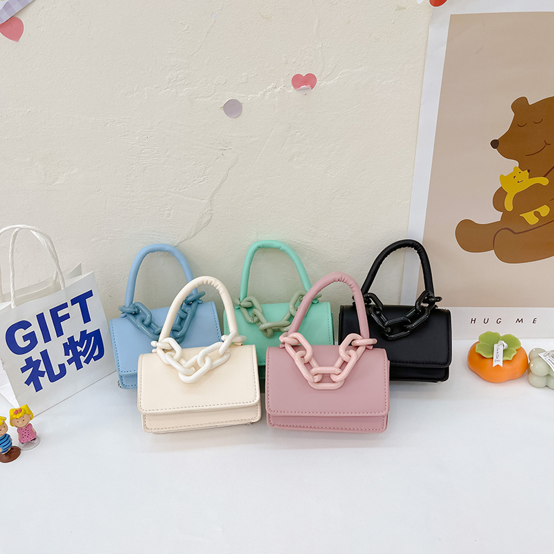 Comercio exterior nuevo bolso para niños estilo occidental niña cadena hombro mensajero bolsa moda princesa cambio accesorios bolsa pequeña