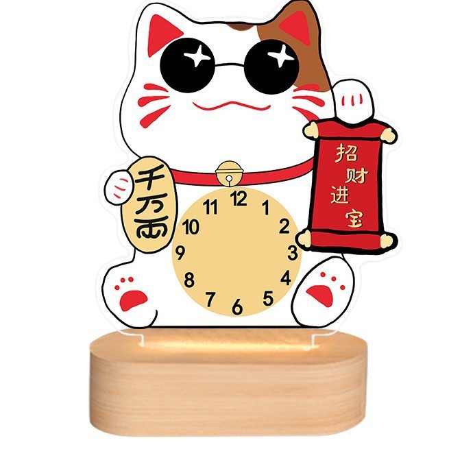 跨境时尚创意钟表客厅高级感家用卧室台式时钟桌面亚克力钟摆件