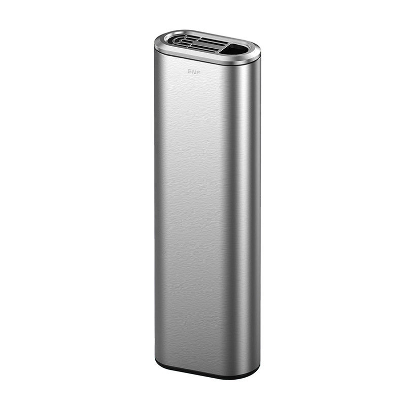 GNF flat vertical wall-mounted stainless steel cigarette butt column wall-mounted cigarette butt box station airport smoking area ash bucket
