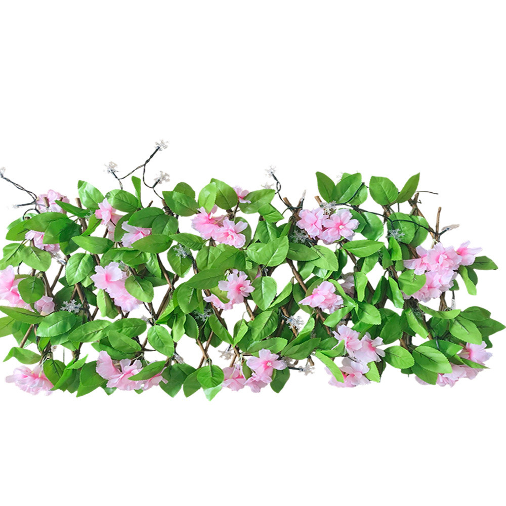 Iluminiscente cerca de decoración al aire libre cerca de simulación transfronteriza al por mayor planta de simulación flor de decoración fábrica directa