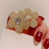 Minimalistic cute genuine design sophisticated brooch, universal fashionable jacket lapel pin, pin, flowered