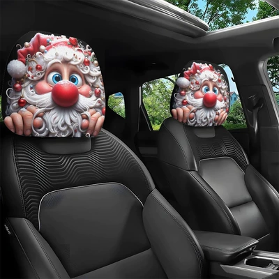 Universal seat cover — Product Christmas-Themed Car Pillowcase - 07-double-sided-printing-1pc-26cm28cm