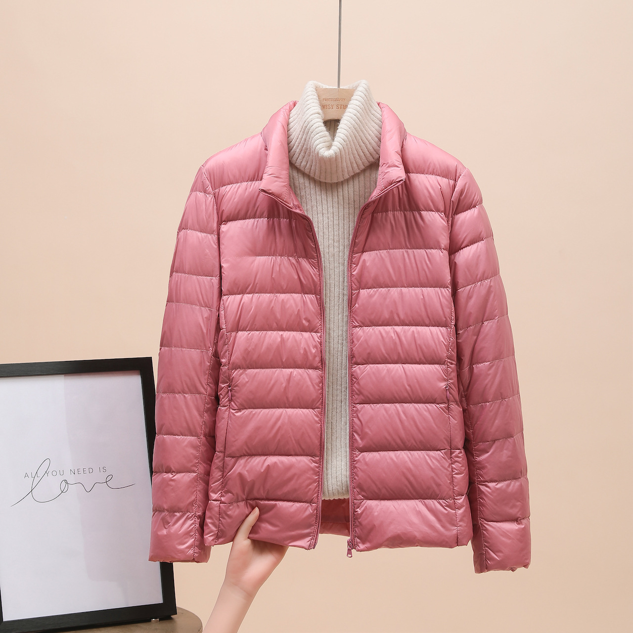 Pink (standing collar)