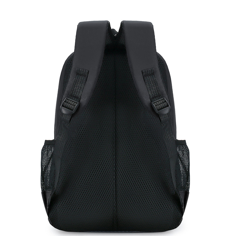 Bolsa para computadora de nailon de negocios para hombres con carga USB, mochila de gran capacidad, reducción de carga al aire libre, mochila escolar para estudiantes de secundaria