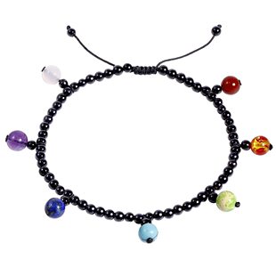Amazon Export Cross-border New Natural Stone Beaded Anklet Stone Beach Anklet Fashion Jewelry Gift for Women
